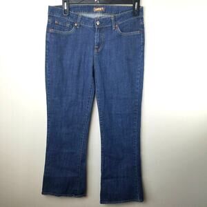 Bitten Sarah Jessica Parker Womens Jeans Wide Leg Boot Cut Dark Wash Size 10S